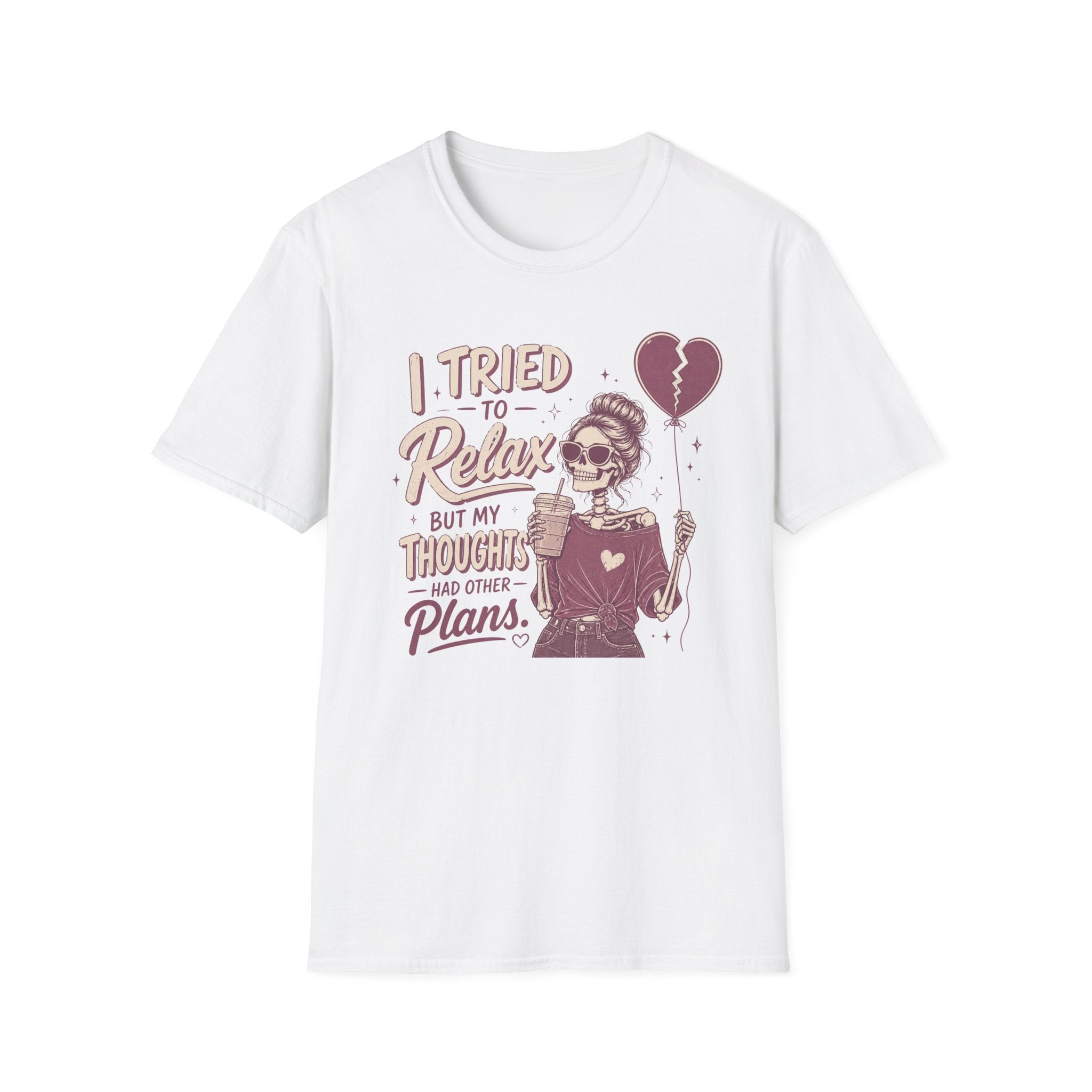 skeleton thoughts. t shirt