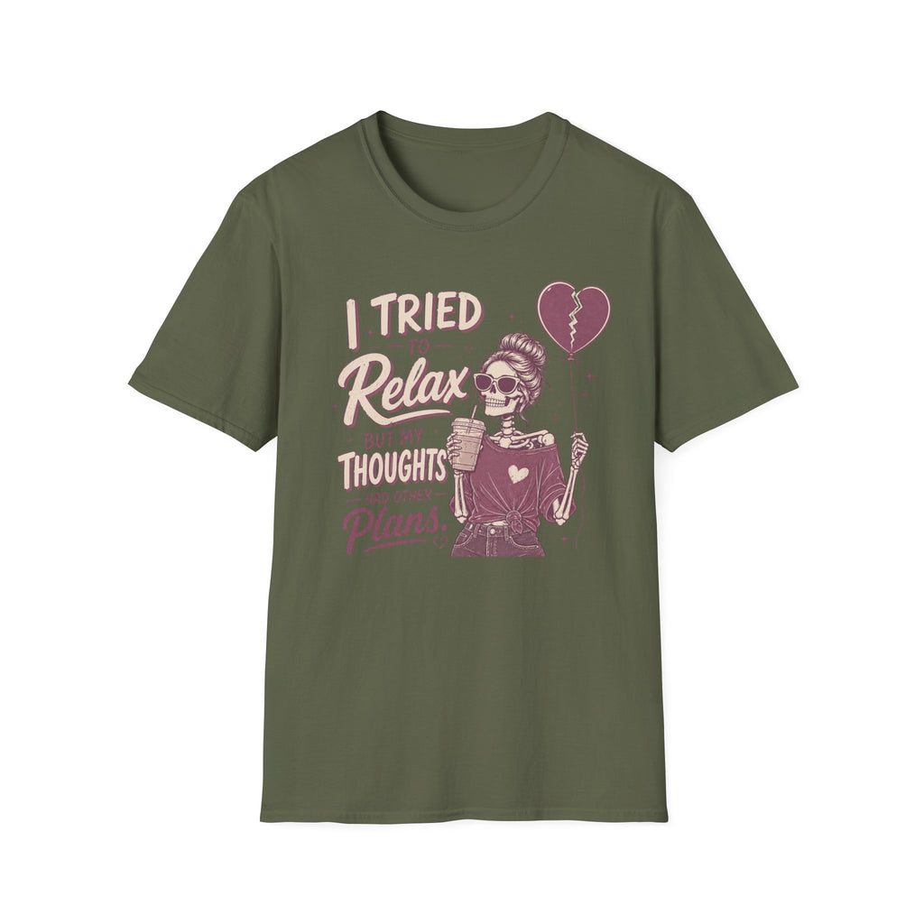 skeleton thoughts. t shirt
