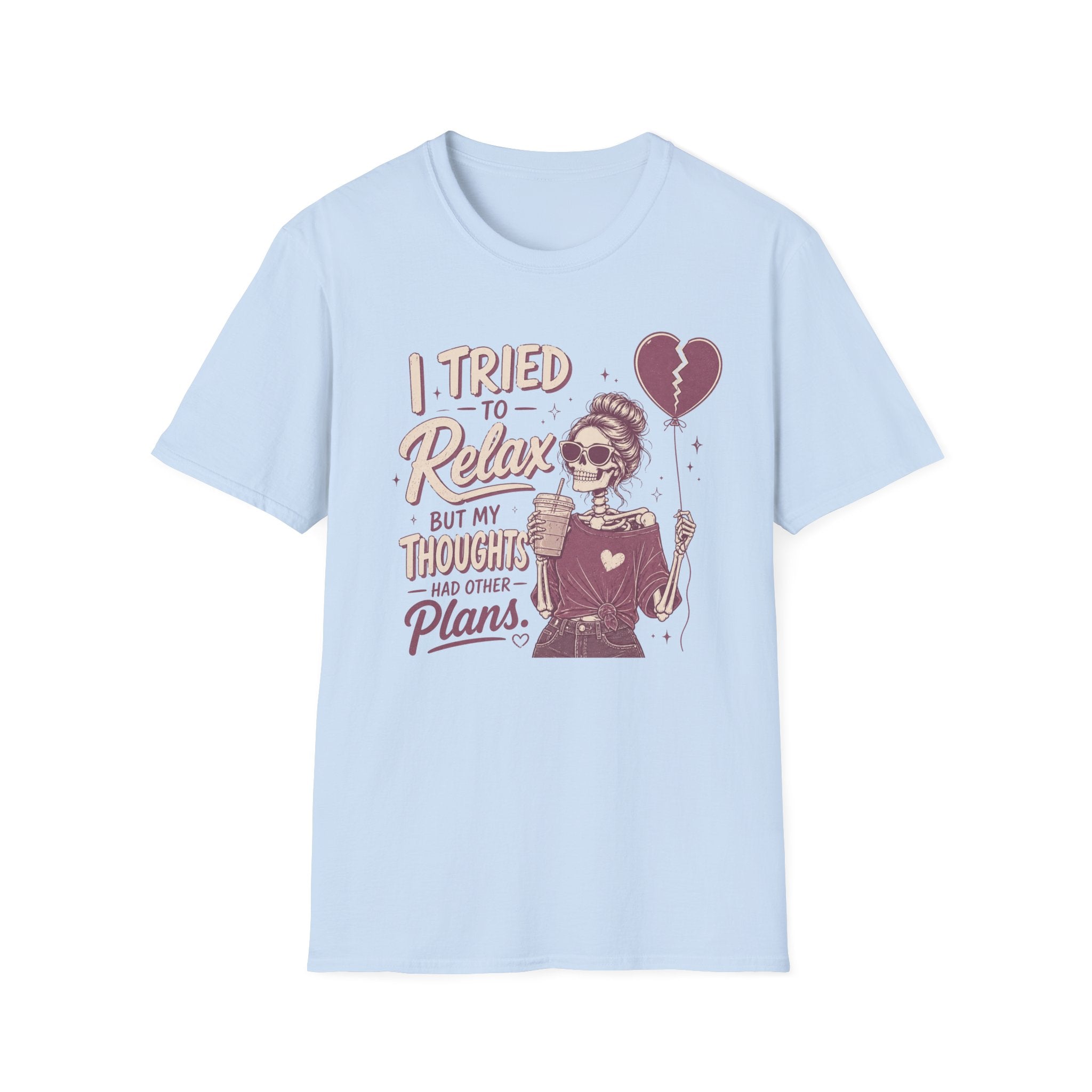 skeleton thoughts. t shirt