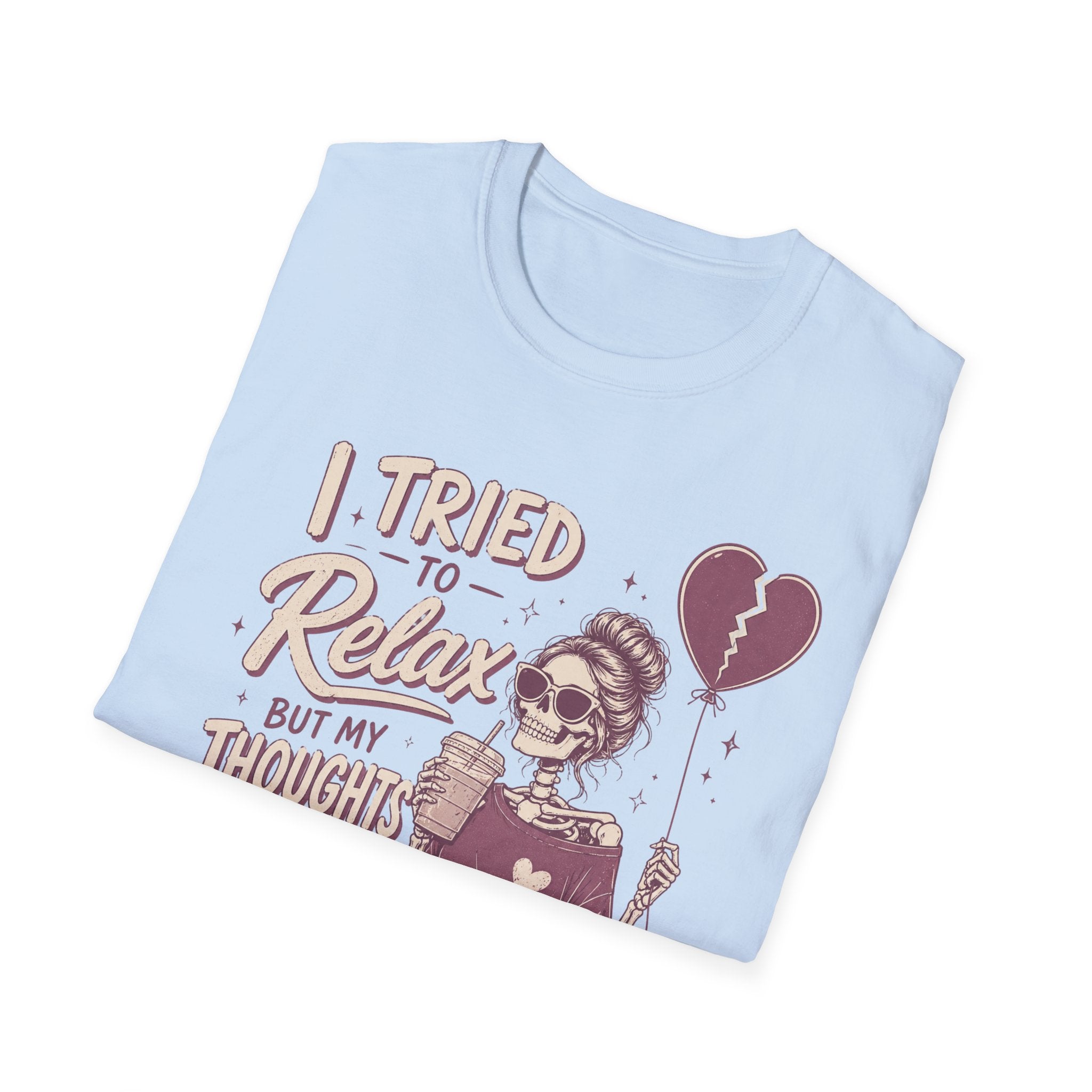 skeleton thoughts. t shirt