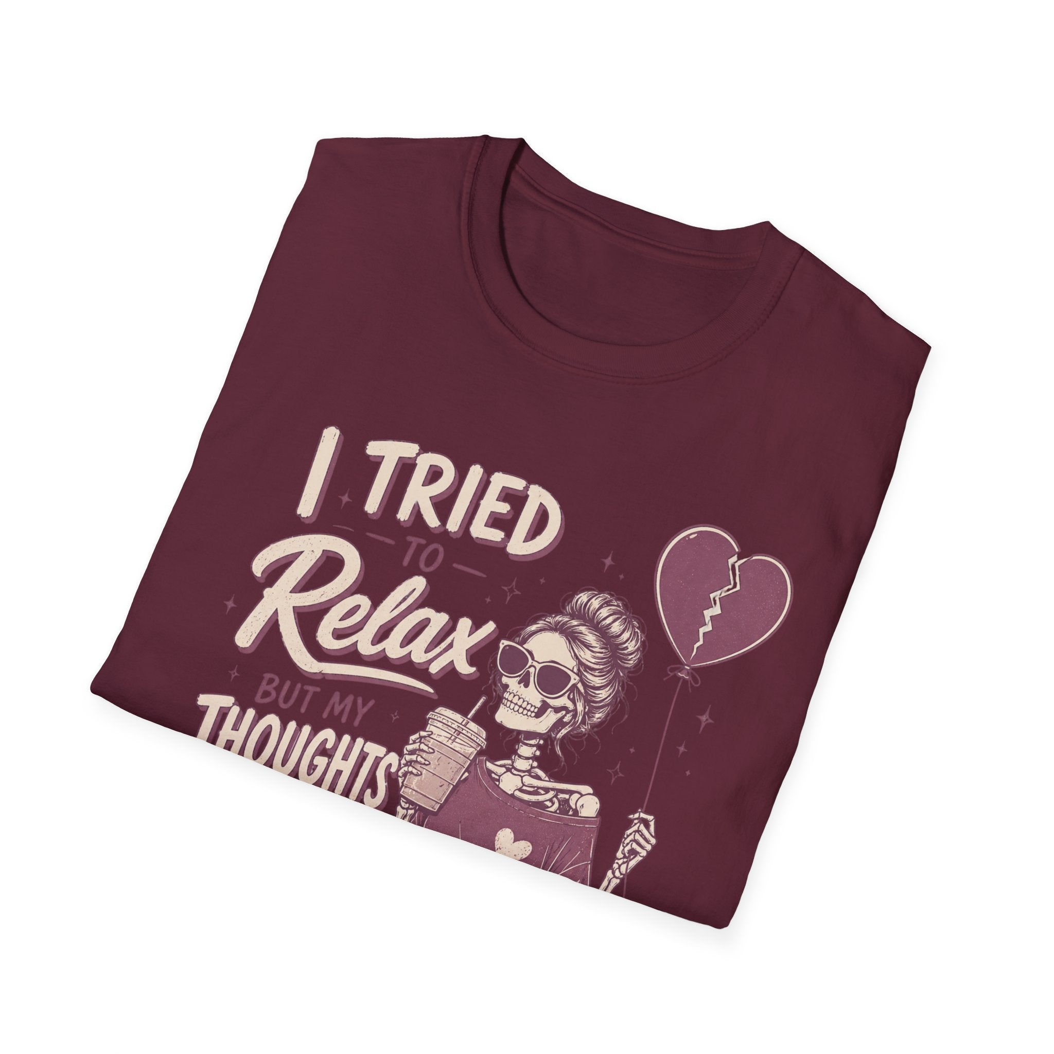 skeleton thoughts. t shirt