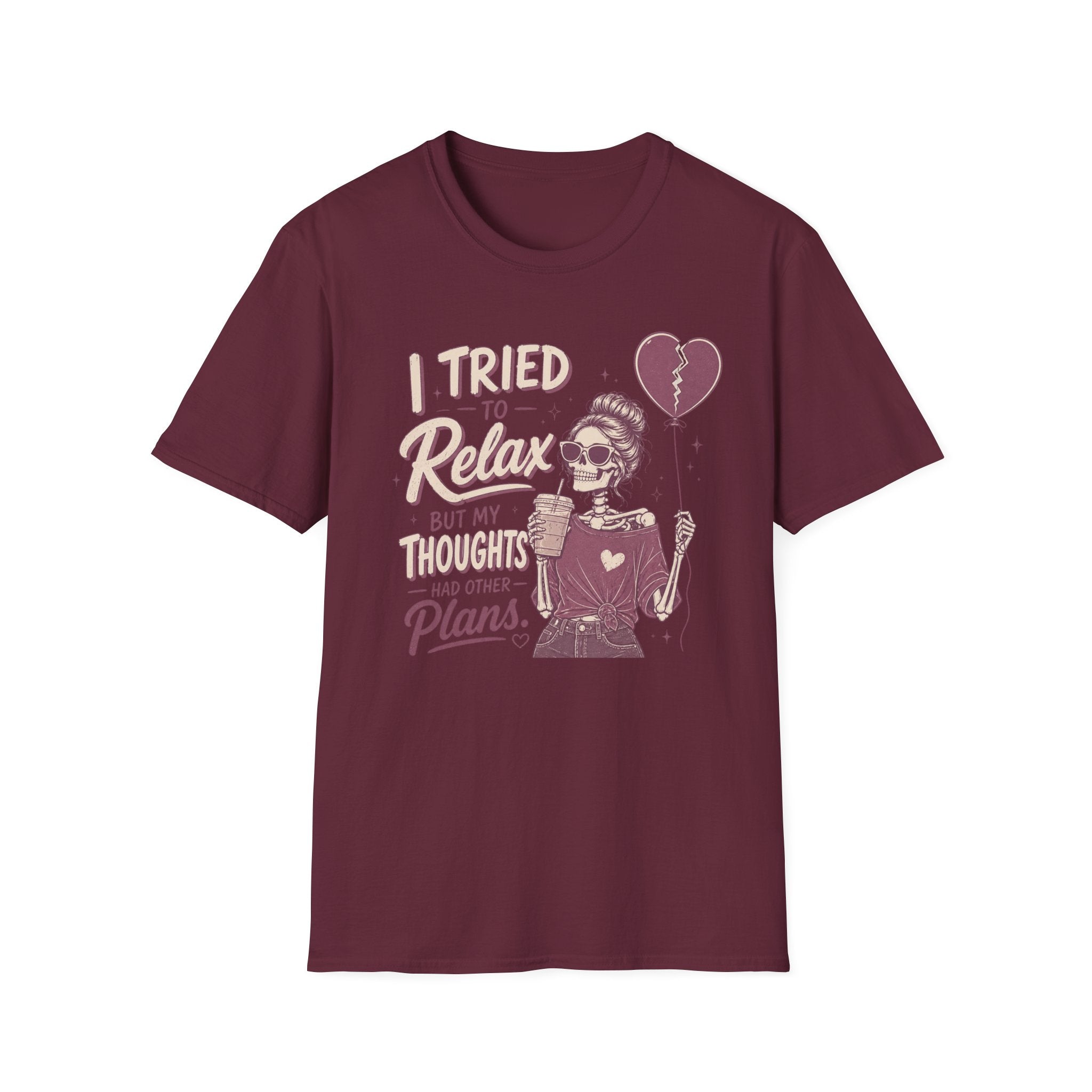 skeleton thoughts. t shirt